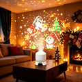 Świąteczny Projektor LED 360° – Obracająca się Lampa Projekcyjna USB do Dekoracji Ścian i Sufitów w Sypialni na Boże Narodzenie 🎄